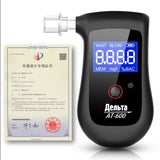 AA168N Alcohol Tester Handheld Digital Alcohol Breath Tester Breathalyzer Analyzer LCD Display Mini Blowing Tester