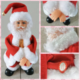 Electric Santa Claus Battery Operated Dancing Music Santa Claus Doll Christmas Ornaments for Home ALS88