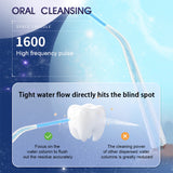 USB Oral Irrigator Teeth Whitening Teeth Dental Irrigator Cleaner Water Flosser 230ML Water Tank Flossing Cordless 4 Nozzles