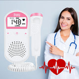 LCD Portable Fetal Doppler Display Without Radiation Ultrasonic baby heart rate monitor Digital Portable Home Heartbeat monitor