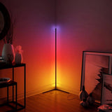RGB Corner Floor Lamp Modern Simple WiFi App Control Light with Remote Control Atmosphere Lamp Indoor Standing Light Dropship