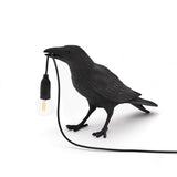 Bird Table Lamp Italian Seletti Bird Lamp Modern Resin Crow Desk Lamp for Living Room Bedroom Light Wall Sconce Home Art Decor