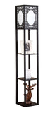 Ganeed LED Shelf Floor Lamp Wooden Decor Standing Lighting Bedside Night Soft Light for Bedroom Living Study Reading Room Home