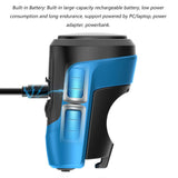 CYCLINGBOX Bike Bell 125dB Loud Anti-Theft Bicycle Electric Horn Portable USB Charging Alarm Waterproof for MTB Mountain Bike