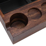 Wooden Coffee Filter Tamper Holder Station Portafilter Stand Home Kitchen Cafe Machine Accessories