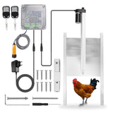 Light Sensor Chicken Cage Door Opener Controller Actuator Motor Automatic Opener Kit IP44 Protection Level Remote Control