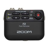 ZOOM F2 / F2-BT compact field audio recorder lavalier micropohone with Rec Hold function for Mobile live broadcast and vlog