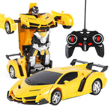 2 in 1 Electric RC Car Transformation Robots Children Boys Toys Outdoor Remote Control Sports Deformation Car Robots Model Toy