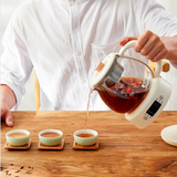 220V 1L Automatic Electric Glass Kettle Tea Brewer For Home Automatic Health Pot Teapot Boiling Pot Portable Kettle Tea Cooking