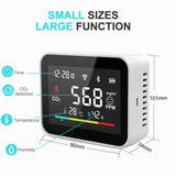Tuya Wifi CO2 Meter VOC Gas Detector Smart Air Quality Monitor Automation Alarm Detector Temperature Humidity Sensor