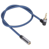 3.5mm Female to 90 Degree Male Audio Extension Cable 4 Conductor Stereo Audio Cable for tablet MP3 player Smart Phone to PC TV