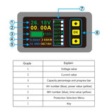 Charge-Discharge Monitor Ammeter Voltmeter Battery Capacity Amp-Hour Watt-Hour