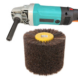 Deburring Horsehair Round Brush Head Polishing Grinding Buffing Wheel Woodworks
