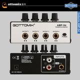 Newest Gottomix AMP-S4 Professional 4-channel Headphone Amplifier Headphone Split Headphone Splitter Amp For Recording Studio