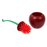 Hot Creative Lovely Cherry Shape Lavatory Brush Toilet Brush & Holder Set Mooie Cherry Vorm Toilet Borstel