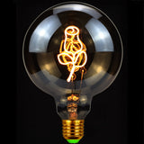 Antique LED bulbs Creative Soft light rose modeling Decorative lamp Spherical warm light Personalized retro lamp E27 4W