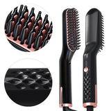 Men's warm hair brush, hair straightener, personal care, hair straightener, anti-static
