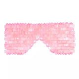 Natural Gemstone Bead Jade Sleep Mask Rose Quartz Amethyst Eye Mask Promote Relaxation Gua Sha Body Massage Tool For Health Care