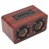 Retro Bluetooth Speaker Built in Mic Full Frequency 90Hz-20KHz Portable Wireless Speaker Supports Memory Card USB AUX MP3