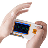 Prince 180B Handheld ECG EKG Portable Monitor Electrocardiogram LCD for Home Travel Use