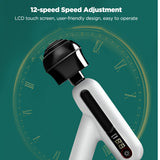 3200r/min Deep Tissue Percussion Muscle Body Massager For Pain Relief 12 Gear Speeds 2400mAh Electric High Frequency Vibration