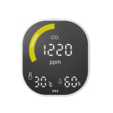 Portable Air Quality Monitor CO2 Monitor Infrared NDIR Detector with Over-limit Alarm, Temperature Humidity Tester CO2 Detector