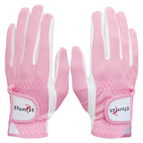 Efunist Women Golf Glove 1 Pair Left Hand Right Hand 3D Performance Mesh Non-slip Micro Fiber Golf Gloves Drop Ship