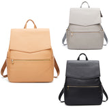 New  Large PU Leather Diaper Bag Backpack Women Stroller Organizer Bags Travel Baby Nappy Bags For Mom Daddy Hot Sale Bags