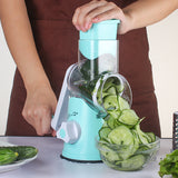 NEW 3 in 1 Vegetable Mandoline Slicer Swift Rotary Drum Grater Nut Shredder Veggie Cutter Peeler Spiralizer Cheese Chopper