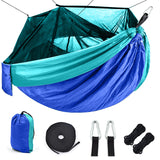 Portable Outdoor Camping Hammock with Mosquito Net High Strength Parachute Fabric Camping Hammock