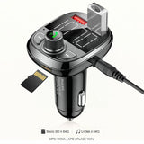 Bluetooth Car FM Transmitter Handsfree QC3.0 USB Charger Receiver Dual Handsfree USB Adapter Radio Audio Mp3 Wireless Kit H9I4