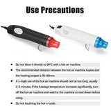 DIY Hot Air Machine DIY Using Heat Machine with Supporting Bracket Electric Hot Air Power Tool Shrink Plastics DIY Tools