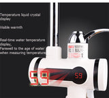 3000W Temperature Display Instant Hot Water Tap Tankless Electric Faucet bathroom Instant Hot Faucet Water Heater Water Heating
