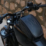 Toolkit Bag Leather Motorcycle Tank Cover Panel Bag Magnetic Motorcycle Saddle Bag Professional