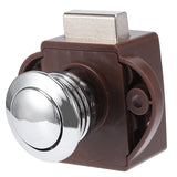 5PCS Camper Car Push Lock RV Caravan Boat Motor Home Cabinet Drawer Lock Keyless Push Button Latch Furniture Hardware