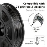 TPU Filament 1.75mm 0.5kg High Accuracy Flexible TPU 3D Printer Filament for Printing Keyrings Insoles Mobile Phone Cases