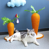 Pet Toys Cat Scratching Board Scratching Post Carrot Shape Cat Scratcher Tree for Cats Climbing Indoor Claws Care Sisal Rope