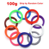 DIY 3D Printer Filament PLA 1.75mm 1Kg /Roll Multi Colors 3D Printing Pen Plastic Wire Rubber Consumables Materials 100g Sample