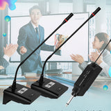 Wireless Conference Microphone, 30 Adjustable Frequencies, Rechargeable, Plug And Play, Suitable For Lectures,Broadcasting