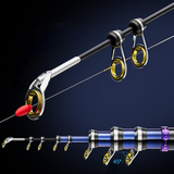 3# 3.6M-6.3M Rock Fishing Rod Carbon Fiber Long Section Distance Throwing Pole Super Hard Telescopic Fishing Canne with Reel