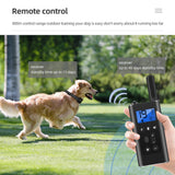 800m Remote Control Dog Training Device Rechargeable Waterproof Electric Shock Collar Bark Stopper Vibration Training Artifact