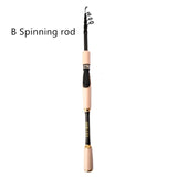 Telescopic Fishing Rod 1.8m 2.1m 2.4m 2.7m 3.0m 3.3m 3.6m Solid Tip telescopic Spinning Rod Carbon Fishing pole Lure Rod Travel
