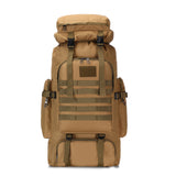 80L Outdoor Camping Hiking Tactical Backpack Large Capacity Military Sports Bag Waterproof For Travelling