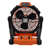 New-Rechargeable Tent Fan with Hook 15000MAh Camping Light Fan with LED Light for Camping Jobsite Garden Outdoor Hiking