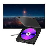 Portable DVD/VCD Player Hifi Stereo Speakers 1080P Multifunction Mini Cd Player Walkman Audio Video Player-EU Plug