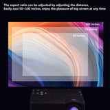Top Deals Mini Portable 1080P Projector HDMI Home HD Cinema Projector For Iphone Android Switch Game Console Black US Plug