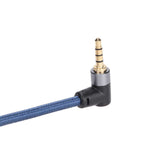 3.5mm Female to 90 Degree Male Audio Extension Cable 4 Conductor Stereo Audio Cable for tablet MP3 player Smart Phone to PC TV