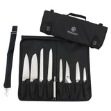 New Multi-function Chef Knife Bag Nylon Roll Bag with 8 Pocket for Kitchen Accessories Portable Knifes Case Holder Custom