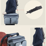 Mommy Bag Baby Stroller Bag Diaper Bag Large Capacity Nappy Changing Bags Bottle Holder Storage Bag Kids Stroller Accessories