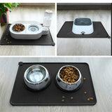 Silicone Pet Food Mats Tray Non Slip Pet Dog Cat Bowl Mats Placemat Dog Pet Cat Feeding Mat Waterproof Dog Cat Food Mats